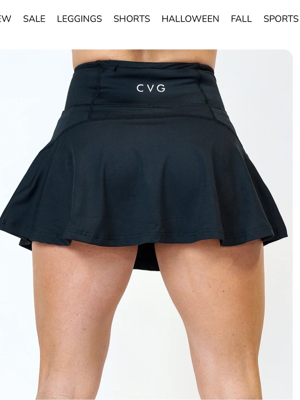 CVG Constantly Varied Gear black skirt Skort size XS